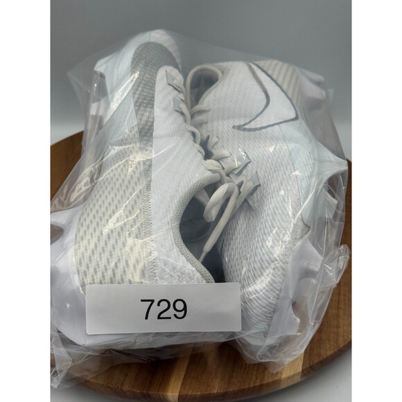 NIKE Vapor Edge Speed 360  2 Mens Size 14 White Silver Football Cleats DA545-100